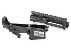 FosTecH Tech-15 Combo Stripped Lower and Upper Receiver Match Set (Black)
