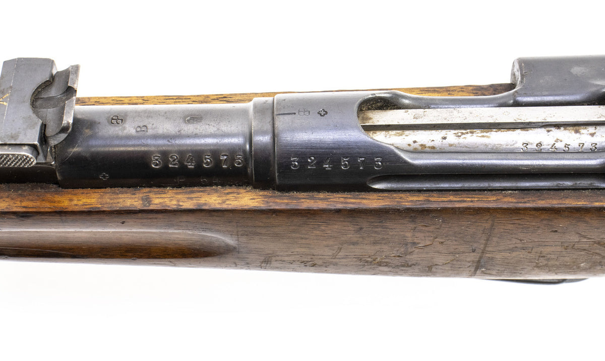 Swiss 1896/11 7.5x55mm Straight Pull Rifle 30.75" Barrel -  Very Good Surplus Condition - C&R Eligible - Matching Serial Numbers