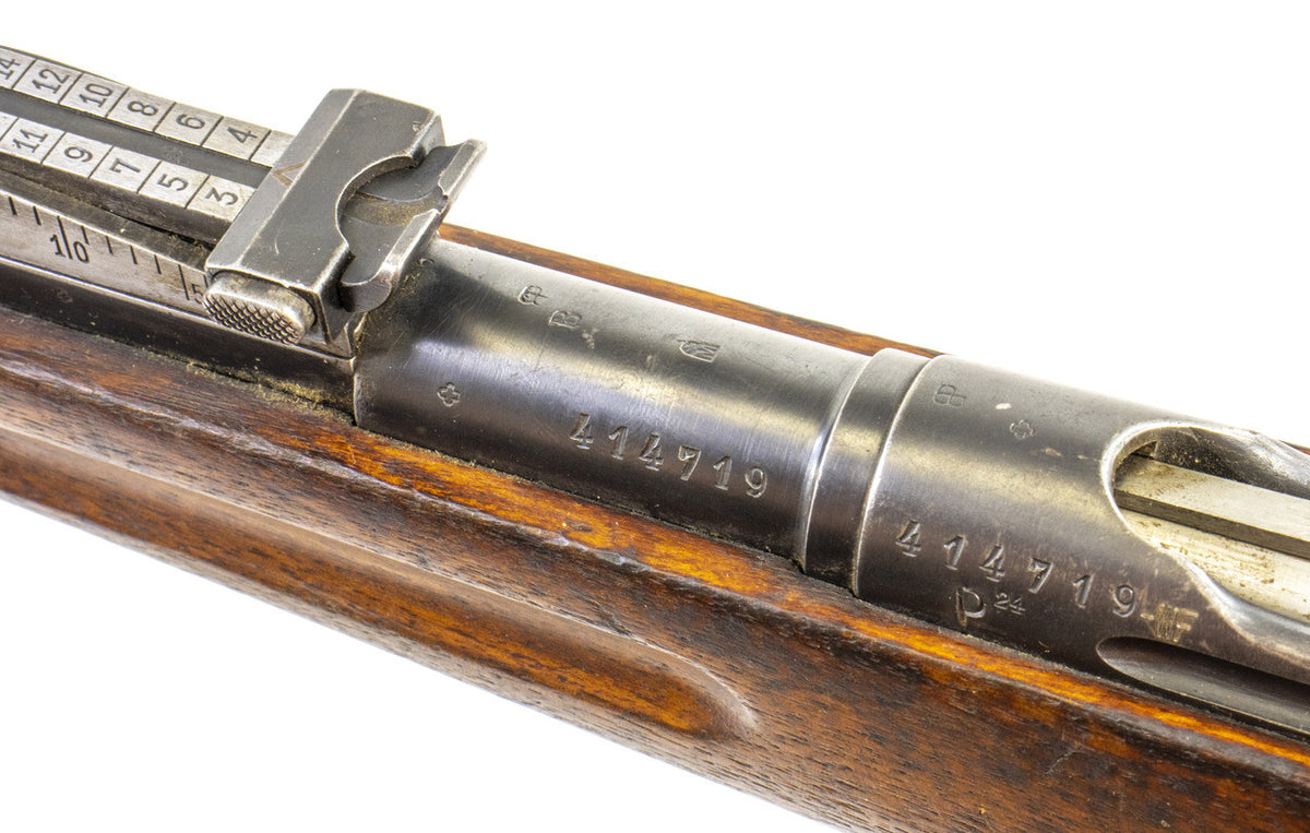 Swiss G1911 7.5x55mm Straight Pull Rifle 30.79" Barrel -  Good Surplus Condition - C&R Eligible - Matching Serial Numbers