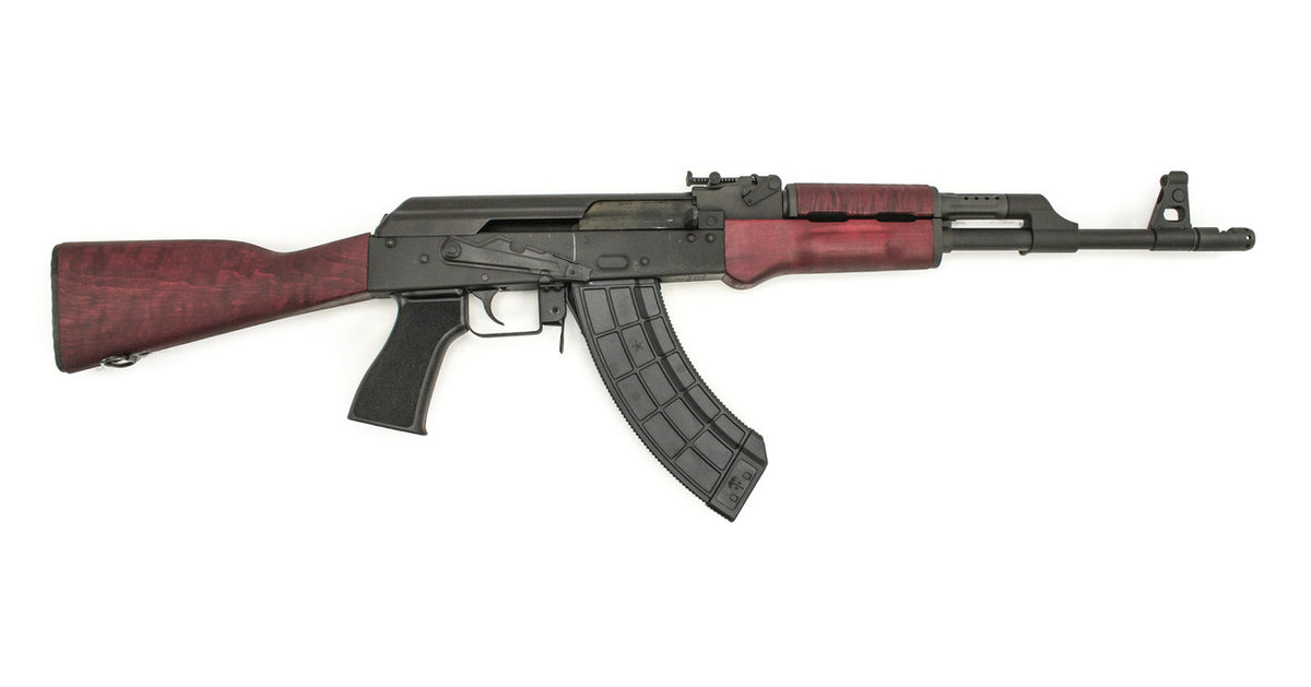 Century Arms VSKA RIA 7.62X39mm AK47 16.5" Barrel Dark Red Furniture & Chevron Brake