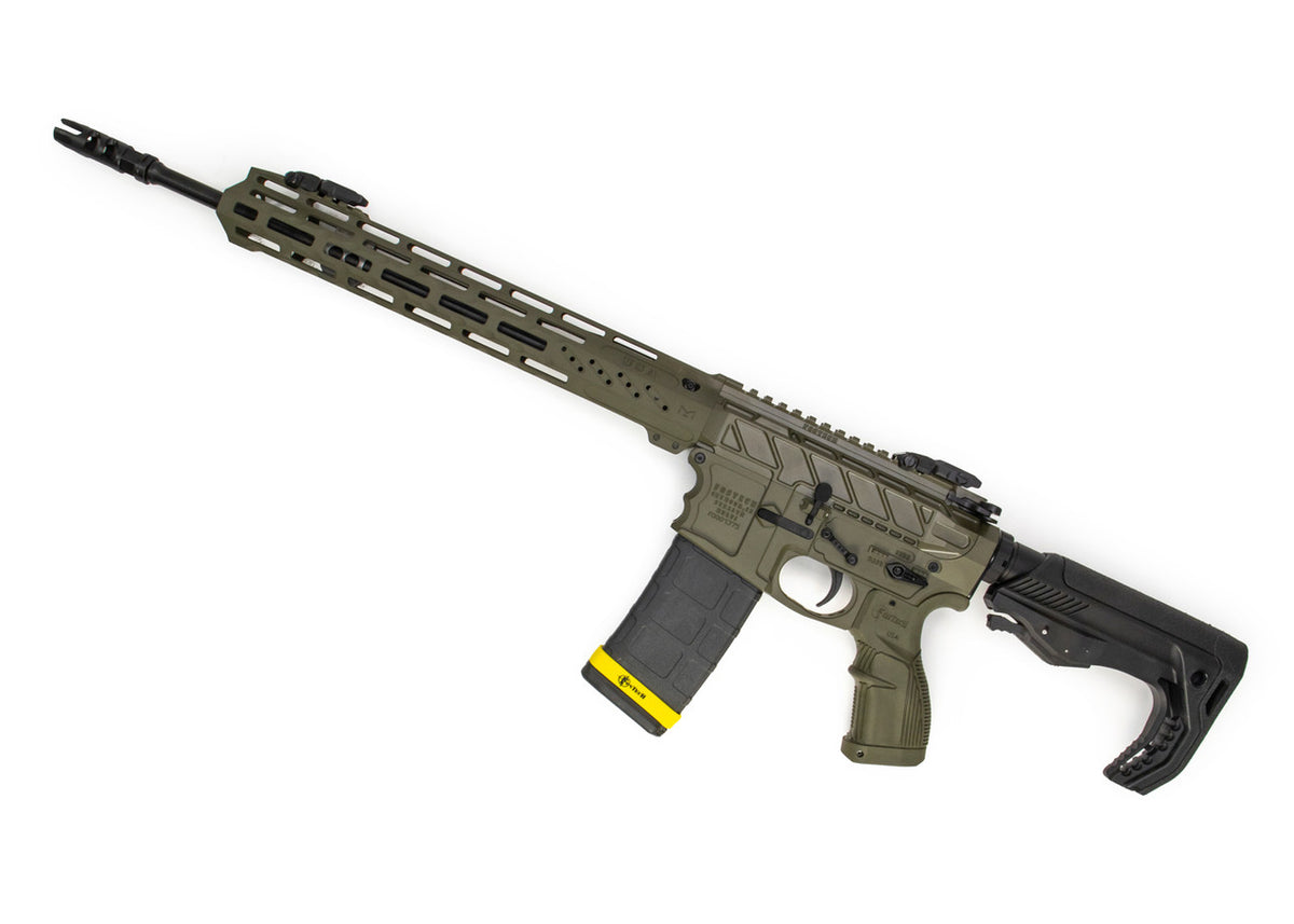 FOSTECH STEALTH LIGHTNING RIFLE (5.56) 16" AR-15 BARREL, MACH-2 13 INCH RAIL, SINGLE STAGE TRIGGER (OD GREEN)