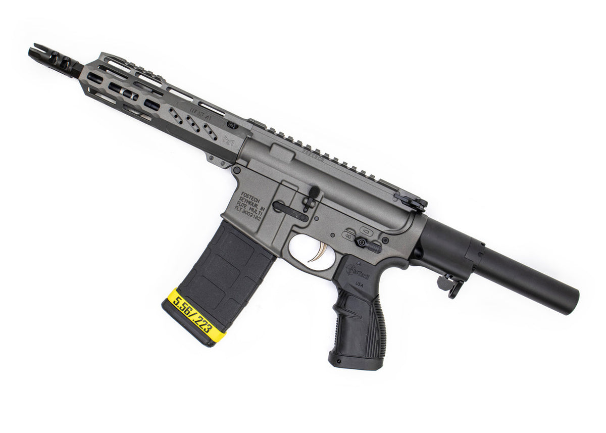 Fostech Tomcat Semi-Automatic AR-15 Pistol 7.5" AR-15 Barrel .223/5.56 30rd - W/ ARII Echo Trigger Installed - Tungsten Cerakote Finish