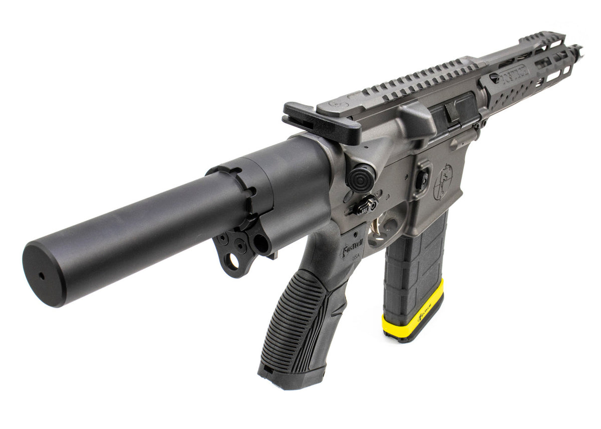 Fostech Tomcat Semi-Automatic AR-15 Pistol 7.5" AR-15 Barrel .223/5.56 30rd - W/ ARII Echo Trigger Installed - Tungsten Cerakote Finish