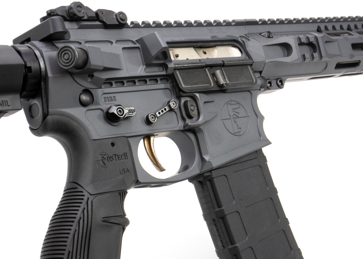 Fostech Stealth Series Raptor AR-15 5.56 16 Faxon Barrel Echo II Trigger 30 Rd, Sniper Grey