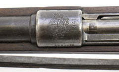 German Kar98k M937B 8mm WWII (Portuguese Contract) Mauser - Matching Bayonet and Serial Numbers