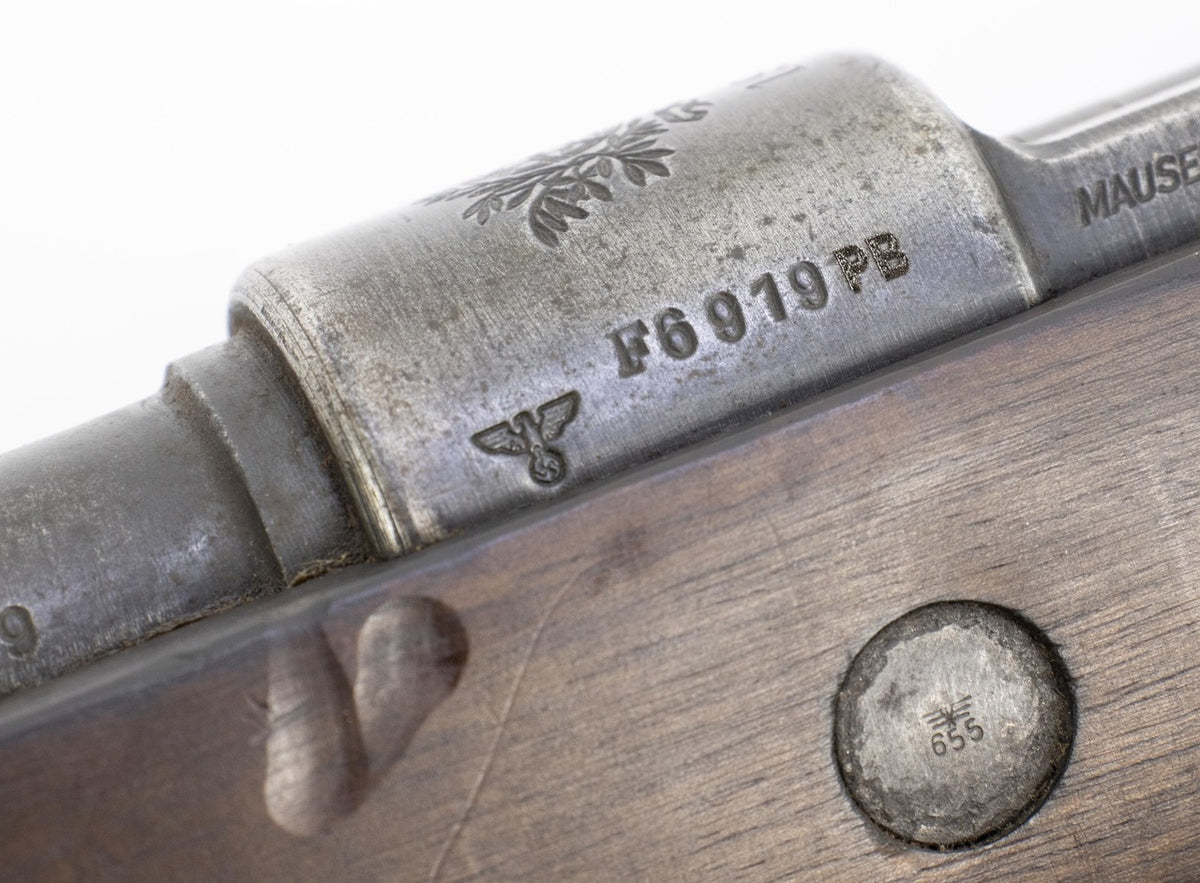German Kar98k M937B 8mm WWII (Portuguese Contract) Mauser - Matching Bayonet and Serial Numbers