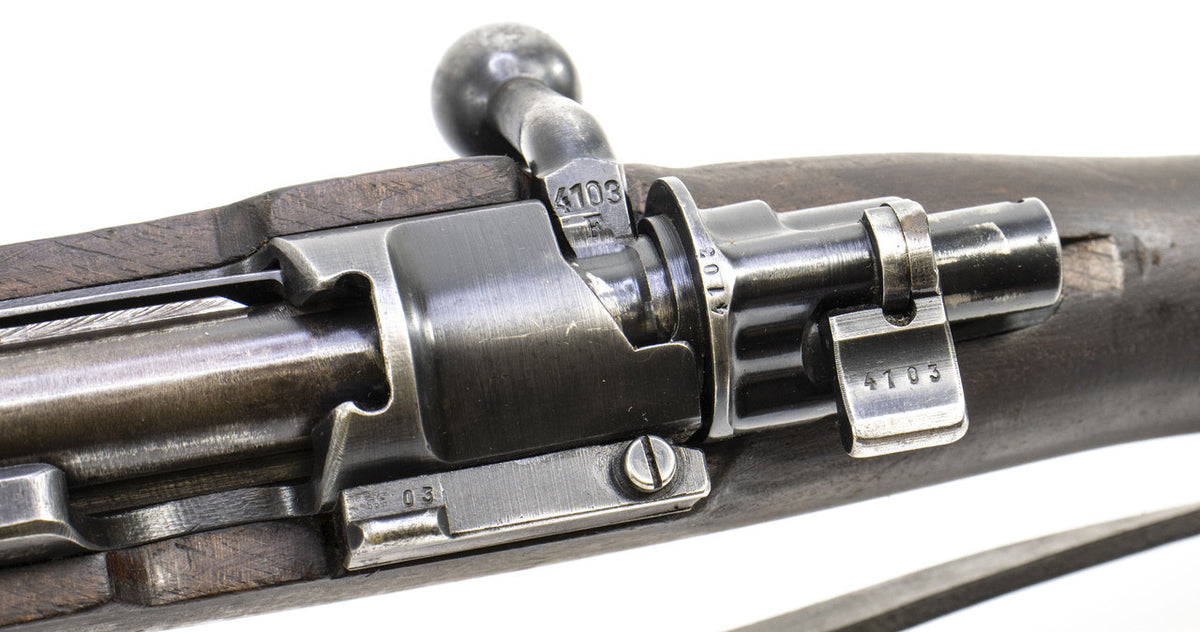 German Kar98k M937B 8mm WWII (Portuguese Contract) Mauser - Matching Bayonet and Serial Number F4103