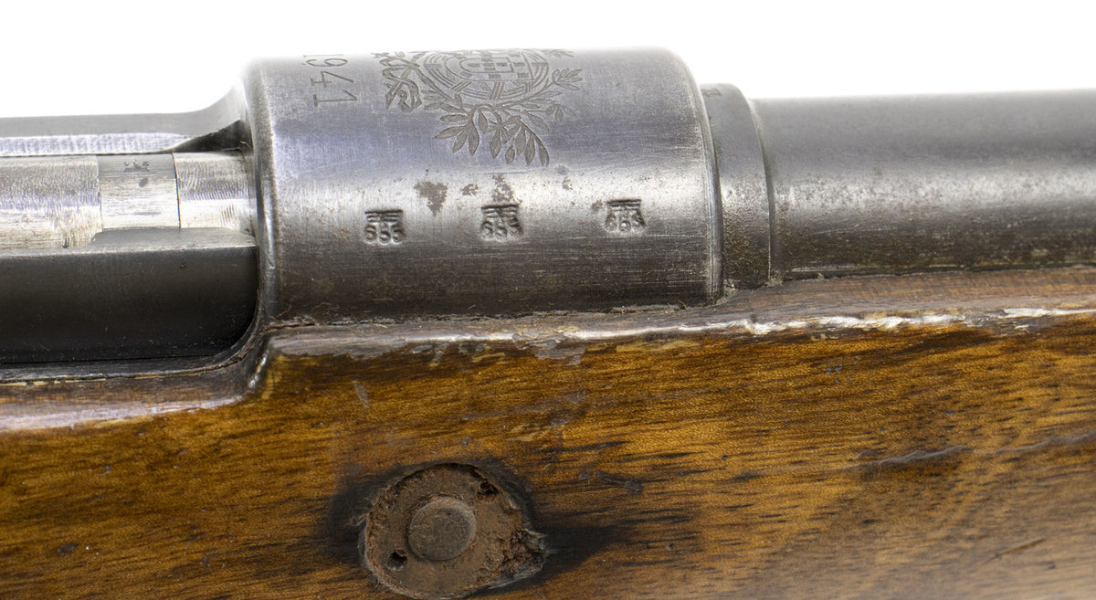 German Kar98k M937B 8mm WWII (Portuguese Contract) Mauser - Matching Bayonet and Serial Number F4452