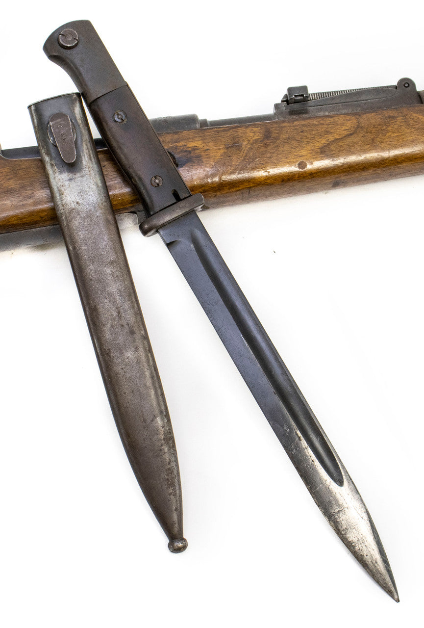 German Kar98k M937B 8mm WWII (Portuguese Contract) Mauser - Matching Bayonet and Serial Number F4452