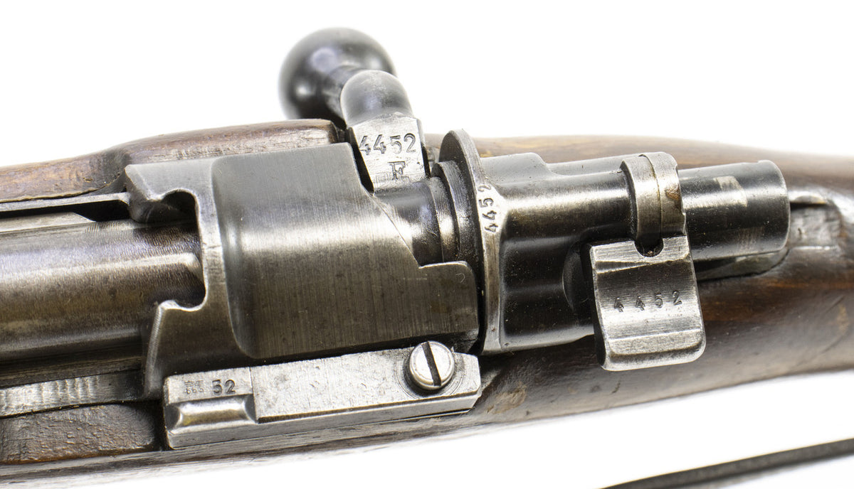 German Kar98k M937B 8mm WWII (Portuguese Contract) Mauser - Matching Bayonet and Serial Number F4452