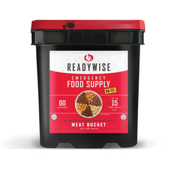 ReadyWise 60 Serving Freeze Dried Meat and 20 Servings of Rice Bucket