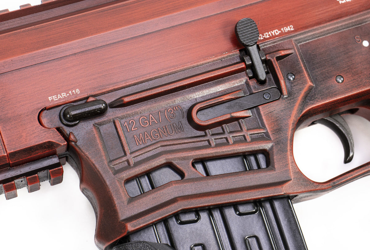 Garaysar FEAR116 12 Gauge Semi-Auto Magazine Fed Shotgun - Battle Worn Red