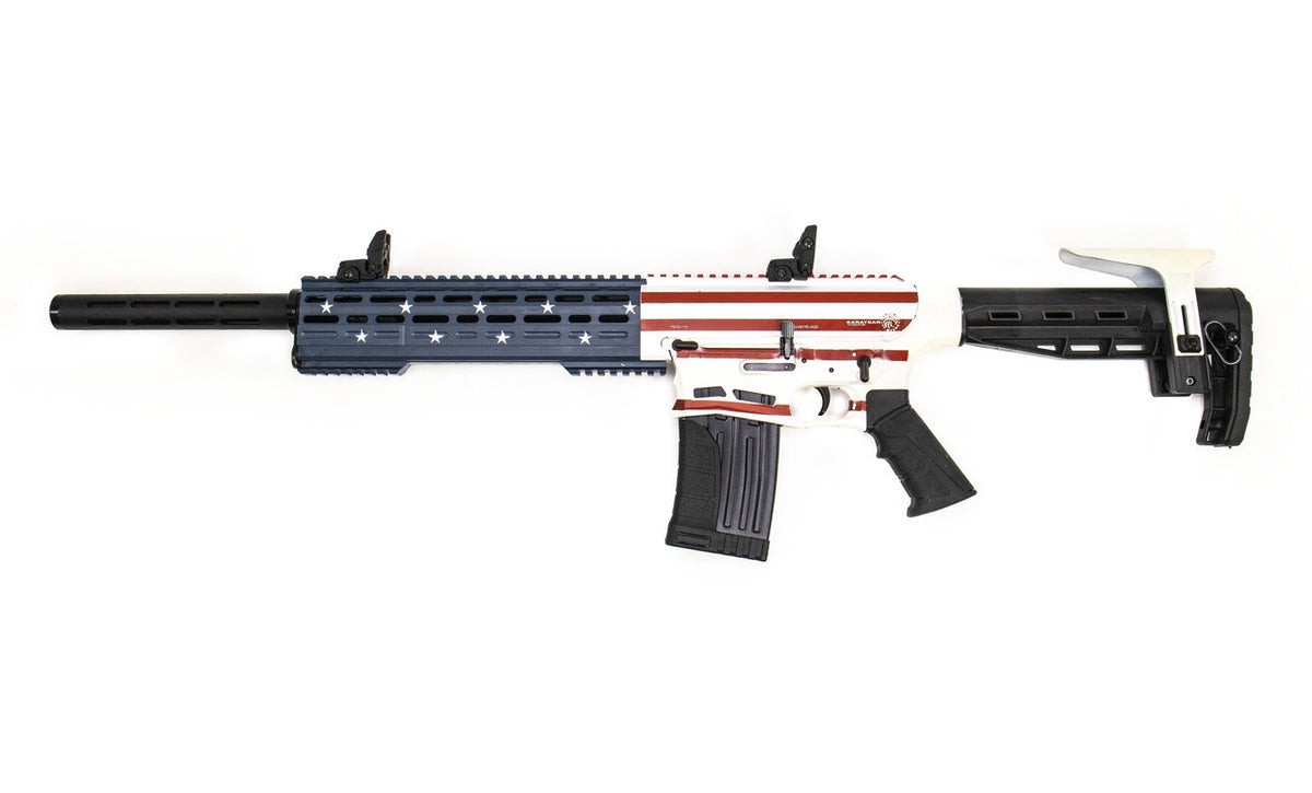 Garaysar FEAR116 12 Gauge Semi-Auto Magazine Fed Shotgun - US Flag Pattern