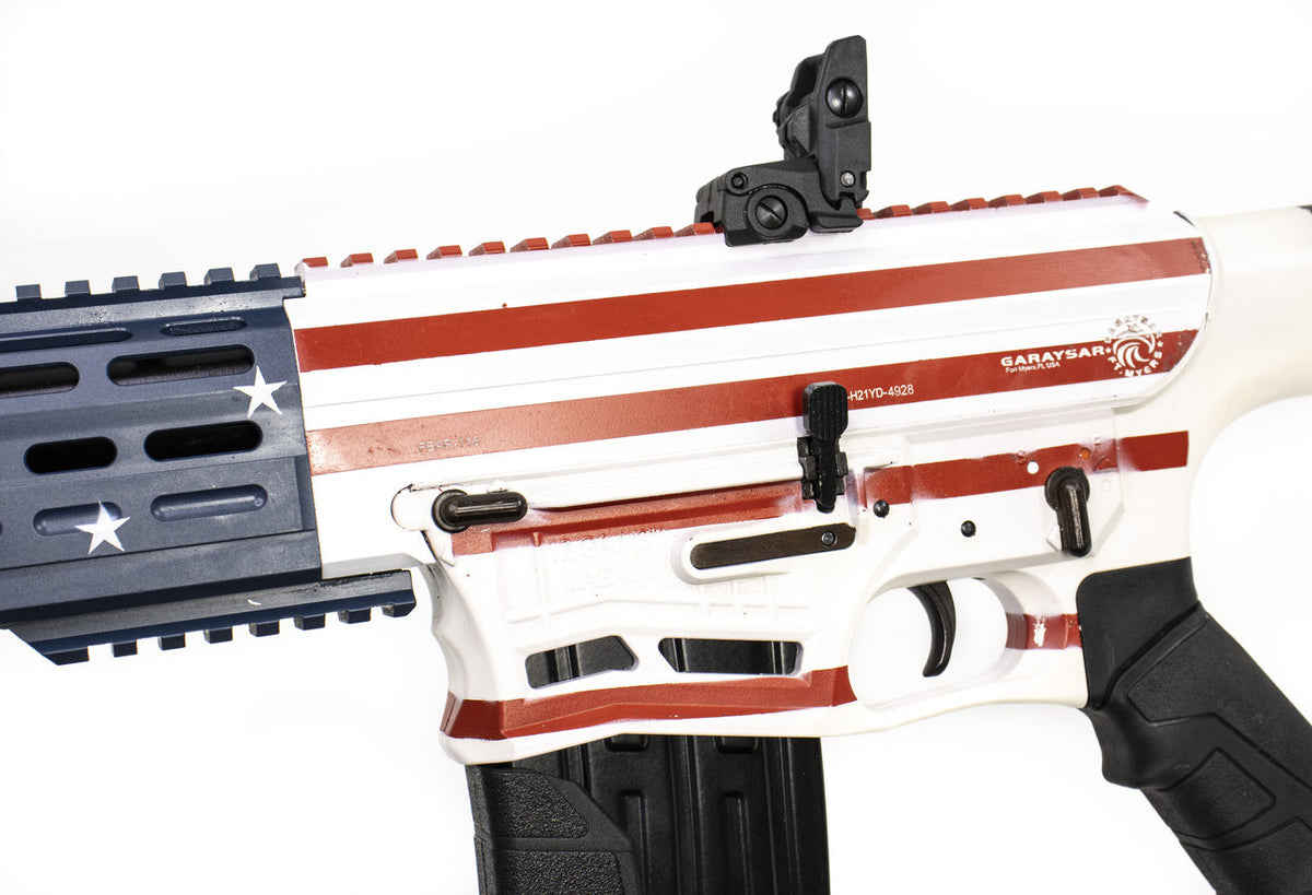 Garaysar FEAR116 12 Gauge Semi-Auto Magazine Fed Shotgun - US Flag Pattern