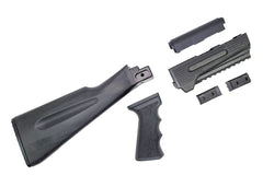US Made AK Polymer Stock Set Black - 6 Piece