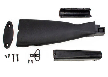 US Made AK Black Polymer Stock Set - 3 Piece