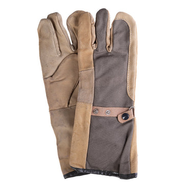 East German Two Tone Work Gloves - Used