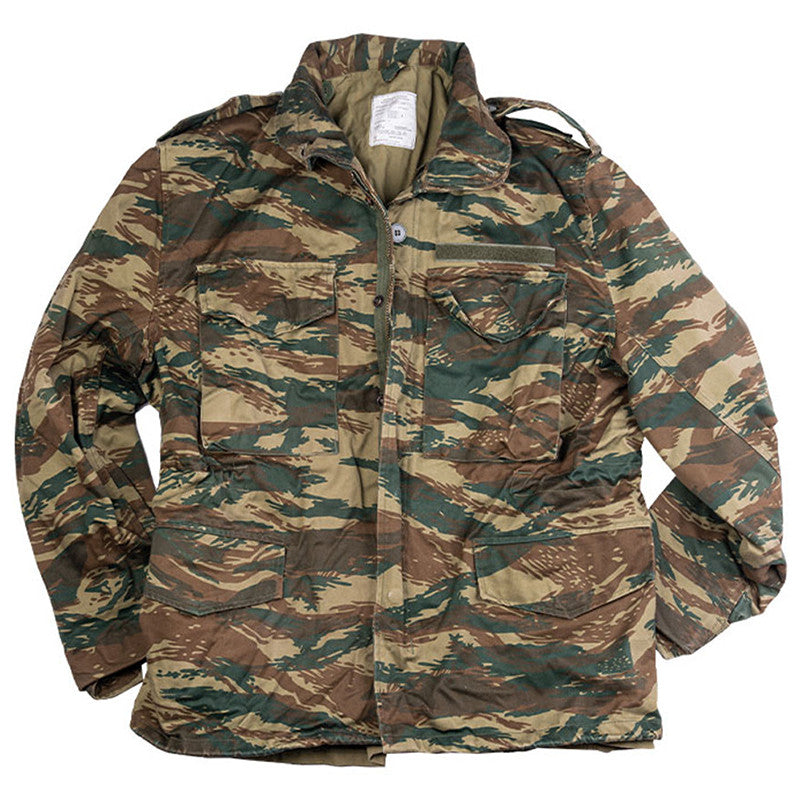 Greek Lizard Camo M65 Style Field Jacket - Used - Large