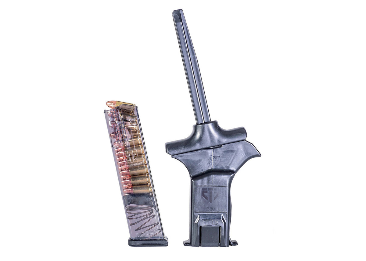 Ets Universal Pistol Magazine Loader .380acp Single/double Black Polymer