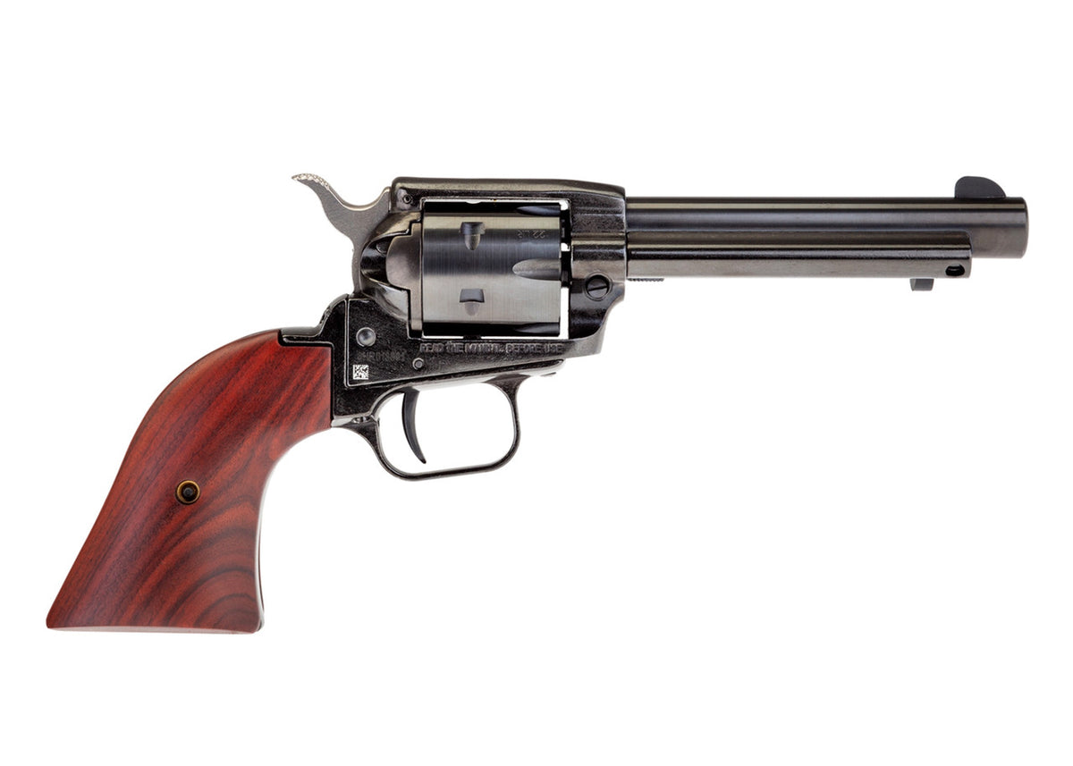 Heritage Rough Rider .22LR 4.75" 6 Rd SA Revolver - Blued with Cocobolo Grips - New