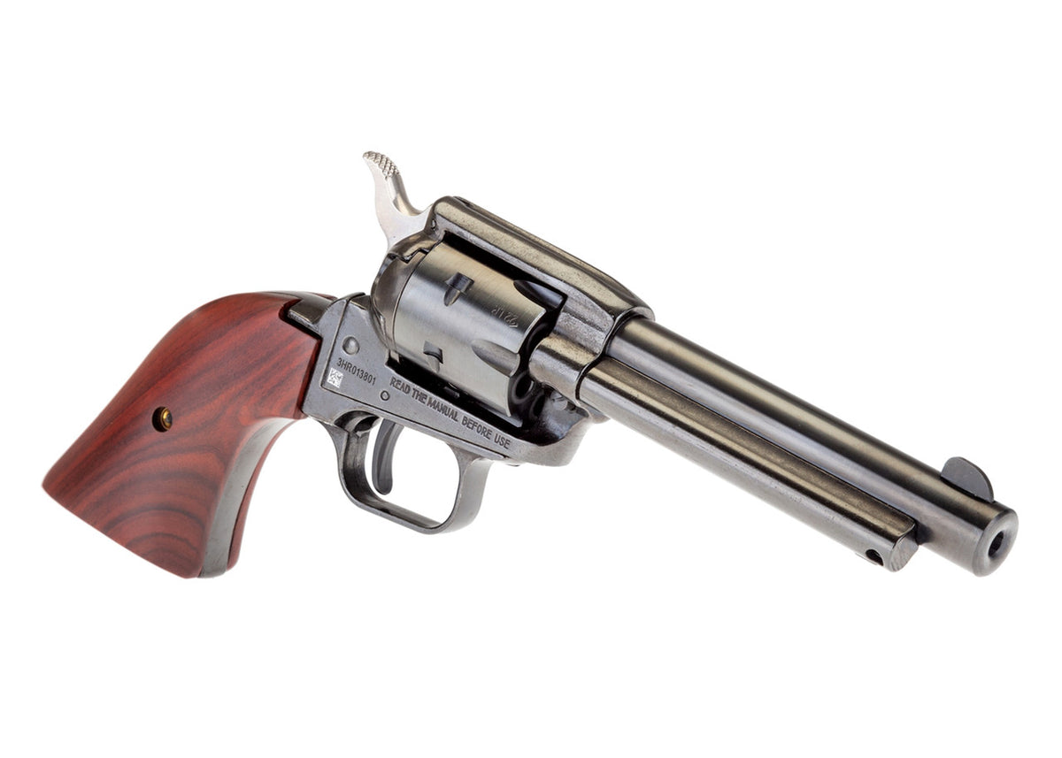 Heritage Rough Rider .22LR 4.75" 6 Rd SA Revolver - Blued with Cocobolo Grips - New