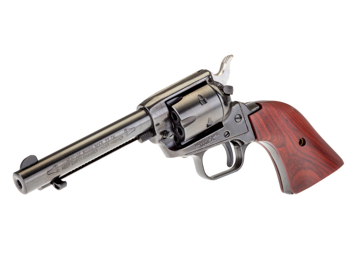 Heritage Rough Rider .22LR 4.75" 6 Rd SA Revolver - Blued with Cocobolo Grips - New