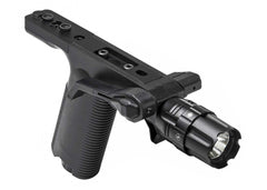 NcStar VISM Vertical Grip with Strobe Flashlight 250 Lumens LED 2 CR123A KeyMod Black