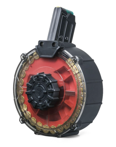 BLACK RIVER MFG 12 GAUGE SHOTGUN DRUM MAGAZINE - 30RD - Black/Red