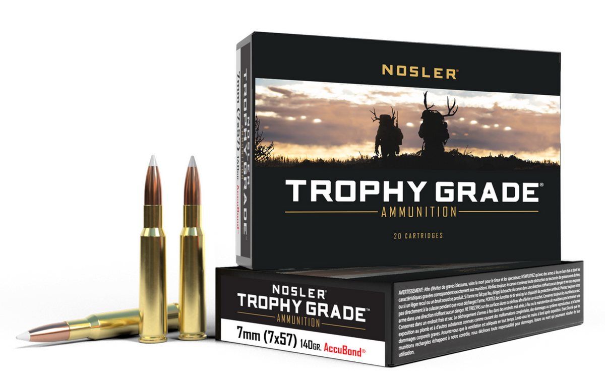 Nosler 7x57mm Mauser 140gr. Trophy Grade  AccuBond 20rd Box