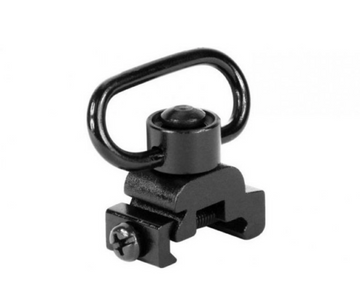 Aim Sports MT030 Sling Rail Mount Swivel Picatinny/Weaver Quick Detach w/Push Button Black Anodized