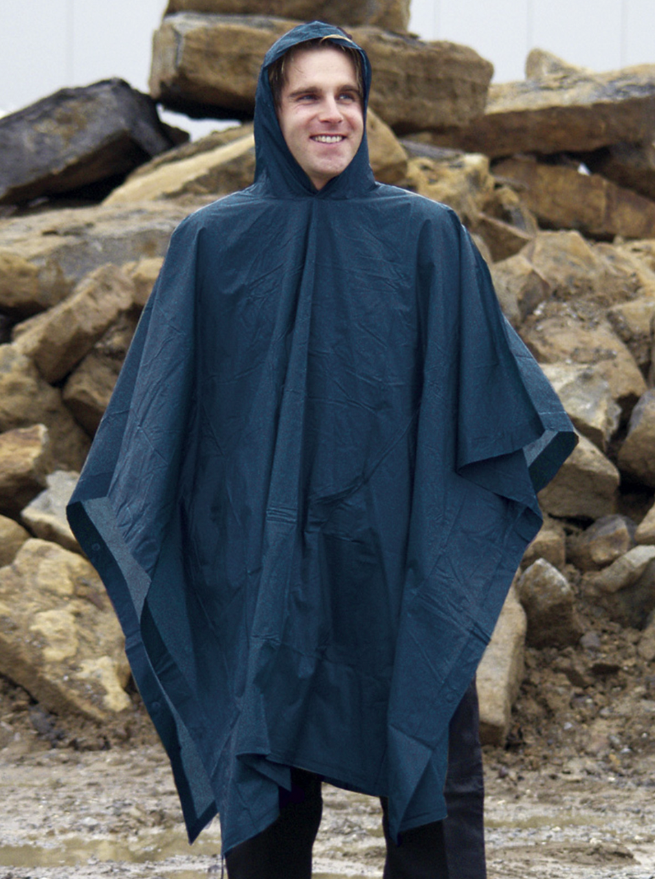 MIL-TEC® Vinyl Poncho Dark Blue