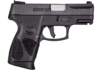 Taurus PT111 G2C 9mm Luger Semi Auto Pistol 3.2" Barrel 10 Rounds 3 Dot Sights Black Polymer Frame Black Finish
