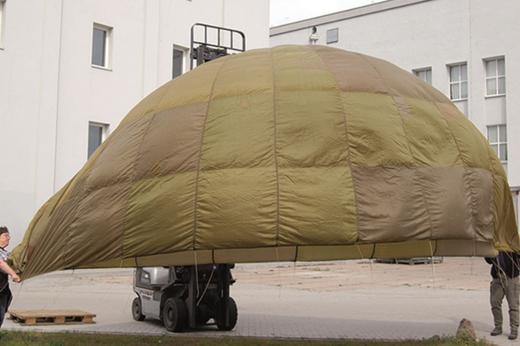 French OD 28' Parachute Canopy - Surplus
