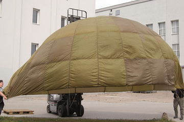 French OD 28' Parachute Canopy - Surplus