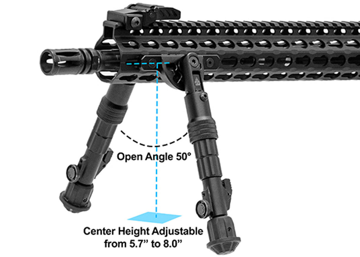 UTG RECON FLEX K-MOD BIPOD BLK