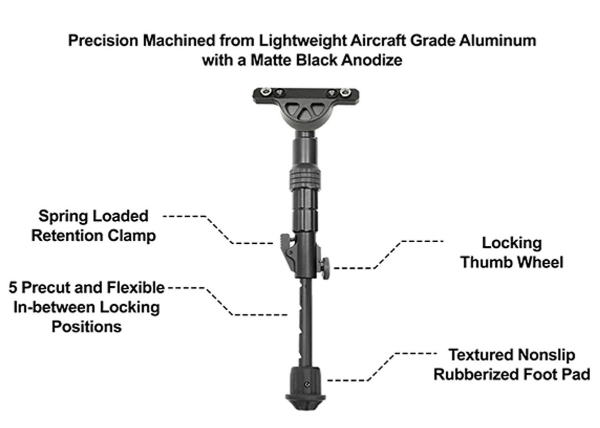 UTG RECON FLEX K-MOD BIPOD BLK