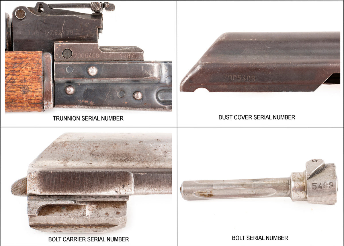 Iraqi Tabuk AK-47 7.62x39mm Parts Kit - NO Lion of Babylon Crest - Matching Serial Numbers (Faint) - Populated Barrel - Surplus