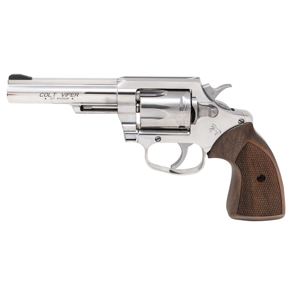 Colt Mfg Viper 357 Mag/38 Special 4.25" 6-Rd DA/SA Revolver - Stainless/Walnut