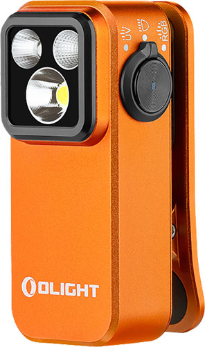 Olight OClip Pro S 600 Lumen Rechargeable Clip-On Flashlight - Orange