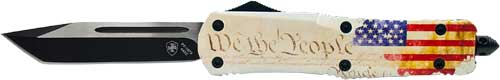 Templar Knife We The People Large OTF 3.5" Black Tanto Automatic Knife