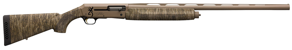 Browning Silver Field 12 Gauge 3.5" 28" 4+1 Semi-Auto Shotgun - FDE/Mossy Oak Bottomland