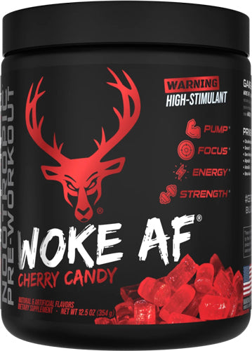 Bucked Up Woke AF Pre-Workout Cherry Hard Candy 30 Servings