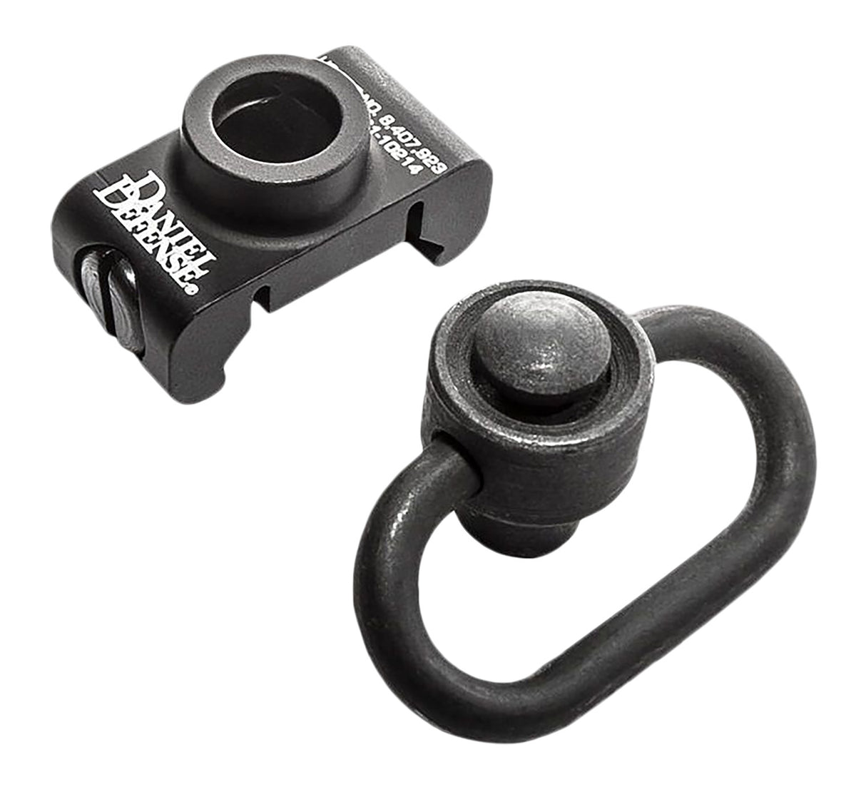 Daniel Defense Rail Mount QD Swivel Attachment Point w/ Heavy Duty QD Sling Swivel - 1.25" Loop