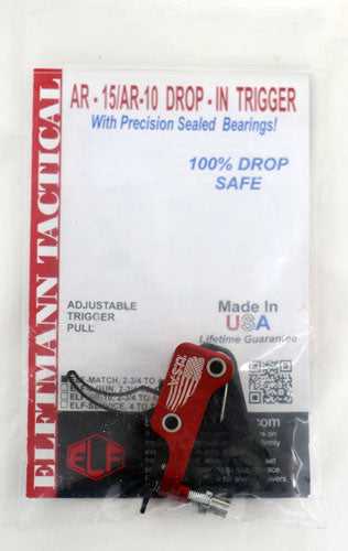 Elftmann Tactical MATCH-CFA AR-15 Match Curved Drop-In Trigger 2.75-4 lbs Finger Adjustable
