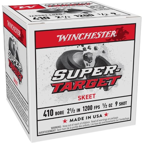 Winchester Ammunition Target 410 Bore 2-1/2" 1/2 oz #9 Shot 1200 fps - 250 Rd Case