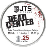 JTS Group Dead Center .25 Cal 25.39gr 150ct Domed Airgun Pellets