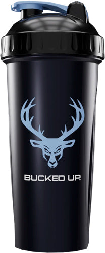 Bucked Up Perfect Shaker 28oz Black & Blue BPA-Free