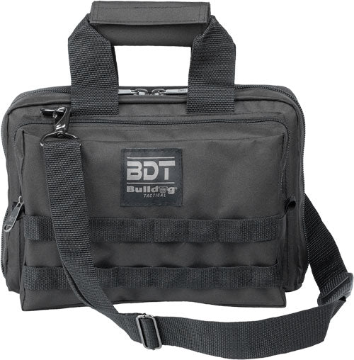 Bulldog Deluxe 2 Pistol Range Bag w/ MOLLE Black
