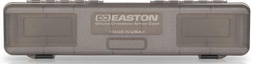 Easton Deluxe Crossbow Bolt Box Smoke Grey - Holds 12 Crossbow Bolts