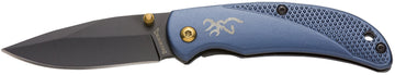Browning Prism III 2.38" 7Cr17MoV Drop Point Blue Aluminum Folding Knife